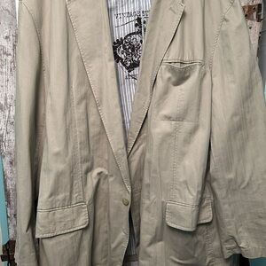 Casual Khaki Blazer